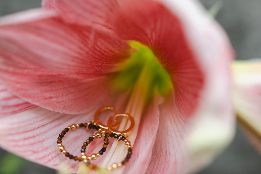 Tiger's Eye Hoops